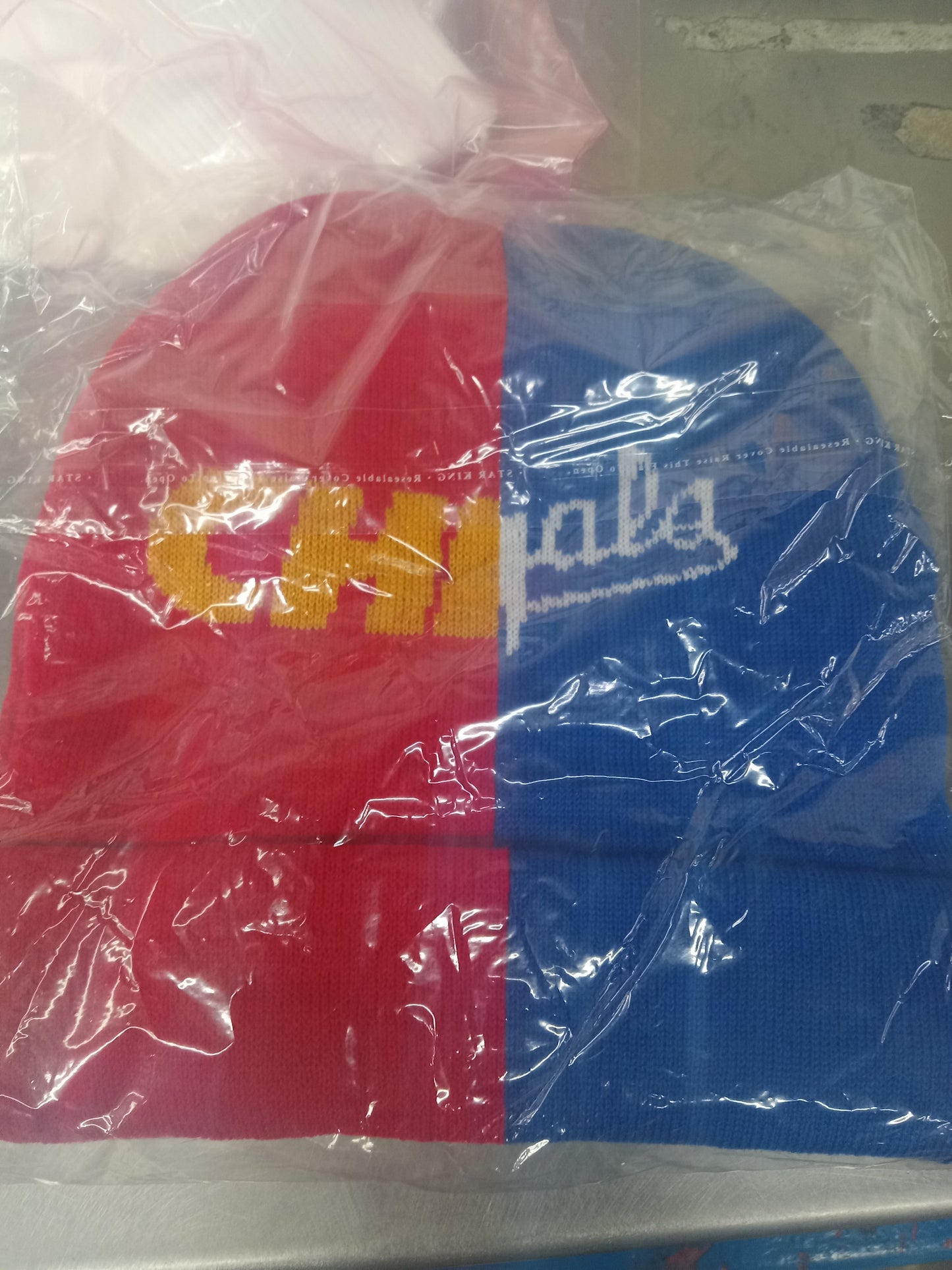 CHIEFS ROYALS SPLIT KNIT BEANIE